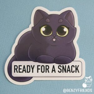 ready for a snack sticker